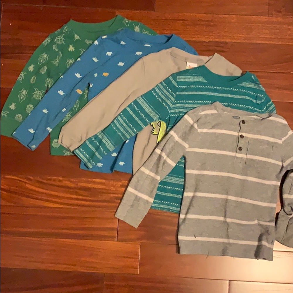 Lot of 5 long sleeve tees. Boys size 3T